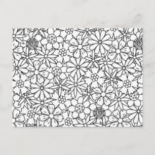 Postal Doodle Floral