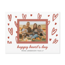 Doodle Heart Photo Valentine Greeting