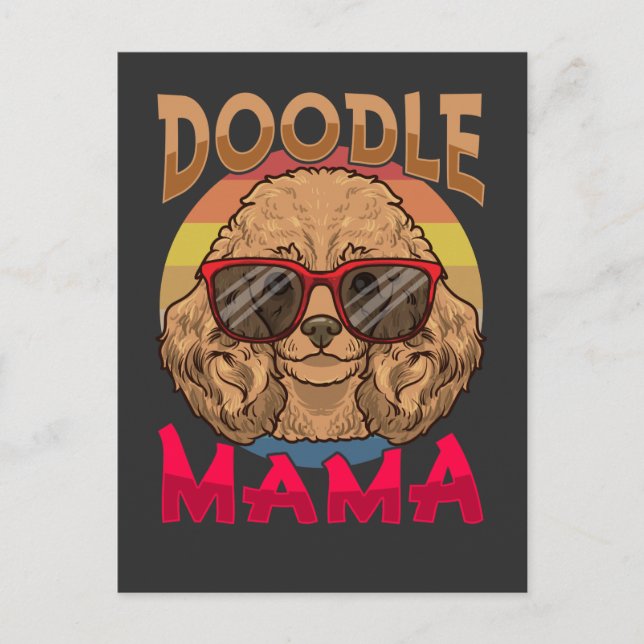 Postal Doodle Mama Dog Owner Goldendoodle Lover (Anverso)