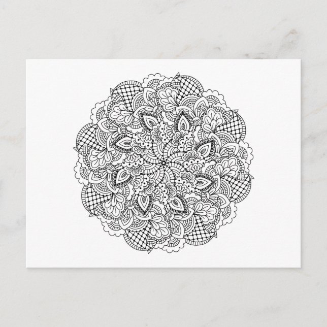 Postal Doodle redondo (Anverso)