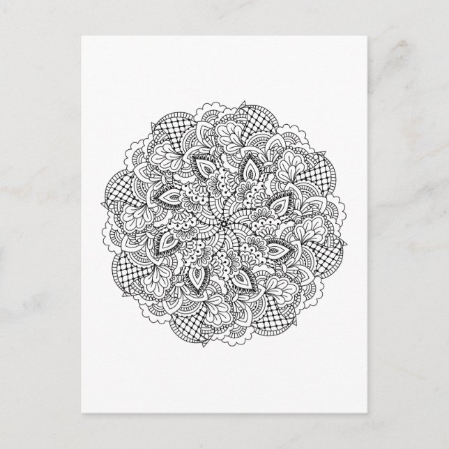 Postal Doodle redondo (Anverso)
