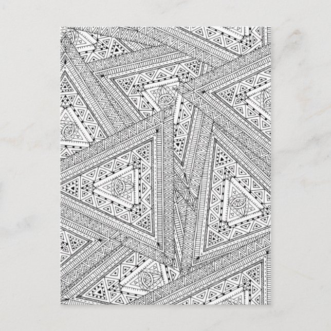 Postal Doodle tribal 2 (Anverso)