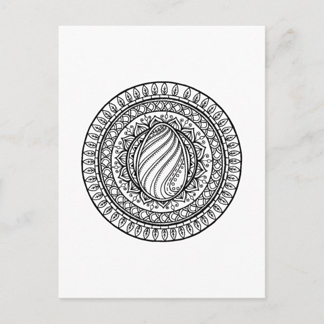Postal Doodle Tribal Circle (Anverso)