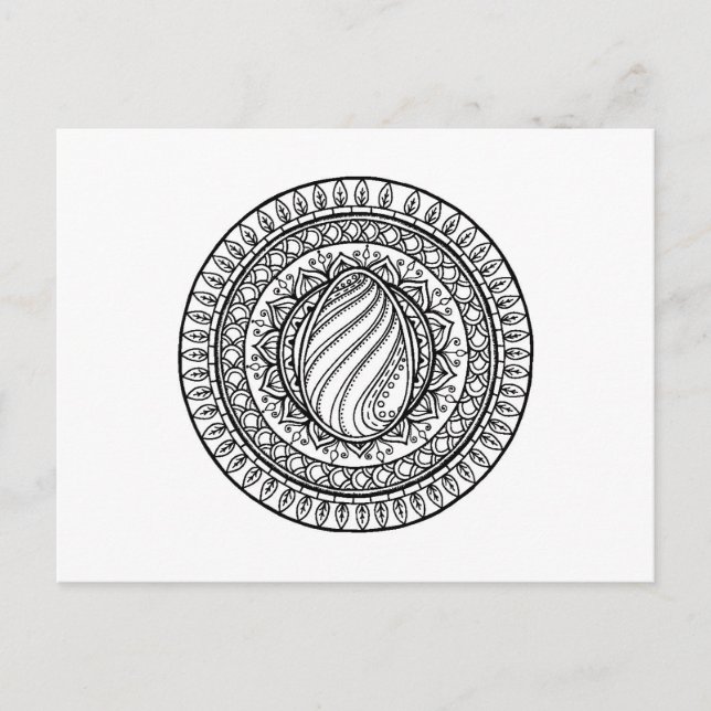 Postal Doodle Tribal Circle (Anverso)