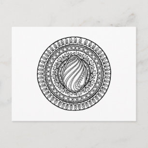 Postal Doodle Tribal Circle