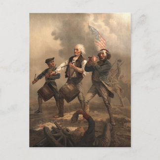 Postal Doodle y espíritu yanquis de la guerra revoluciona
