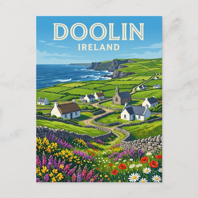 Postal Doolin Irlanda (Anverso)