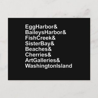 Postal Door County Wisconsin Ampersand List