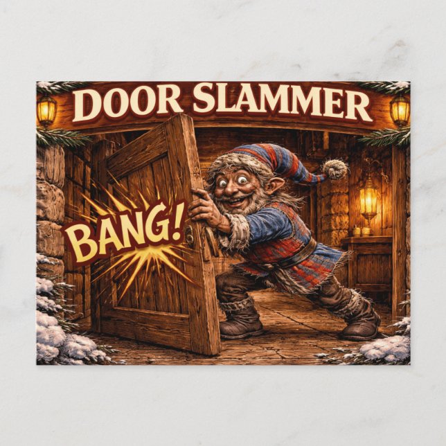 Postal Door Slammer Icelandic Yule Lad  (Anverso)