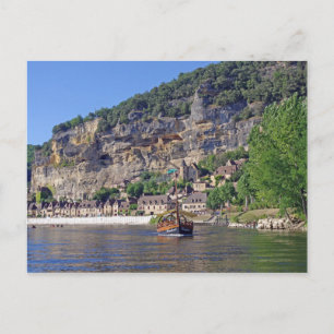 Postal Dordogne River France Postcard