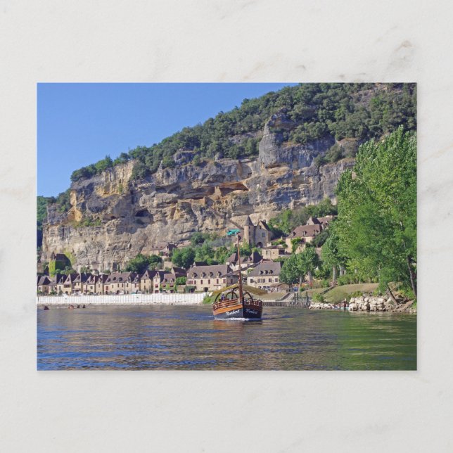 Postal Dordogne River France Postcard (Anverso)