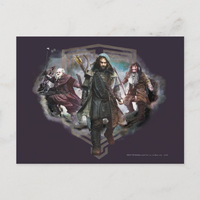 Postal Dori, Kili, and Bifur (Anverso)