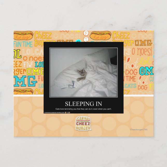 Postal Dormir adentro (Anverso)