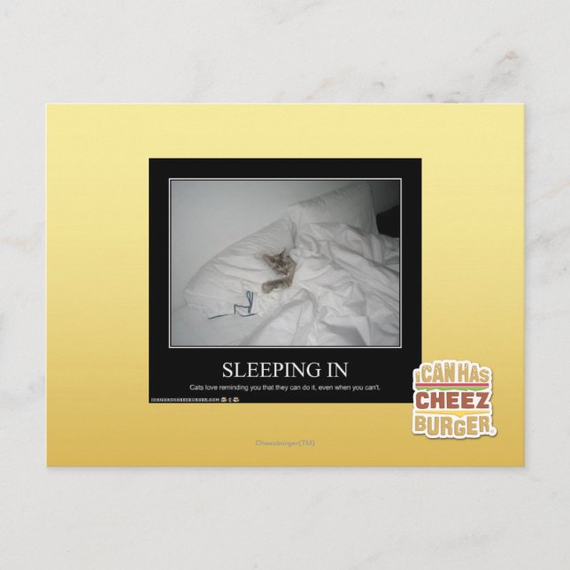 Postal Dormir adentro (Anverso)