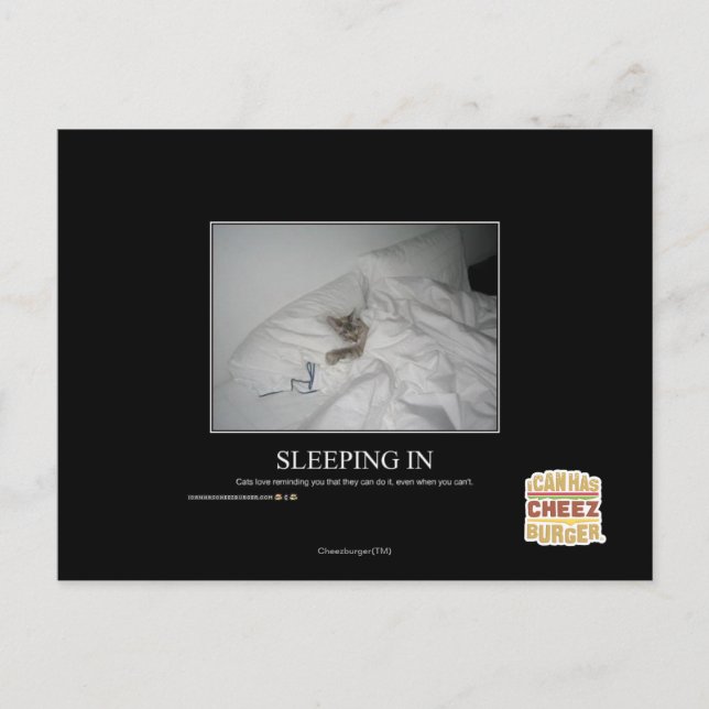 Postal Dormir adentro (Anverso)