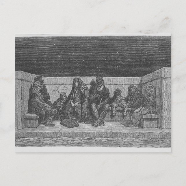 Postal Dormir bajo las estrellas (Anverso)