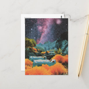 Postal Dormir camas de personas en el mar Medios surreali