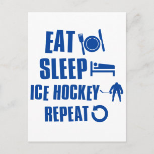 Postal Dormir hockey sobre hielo