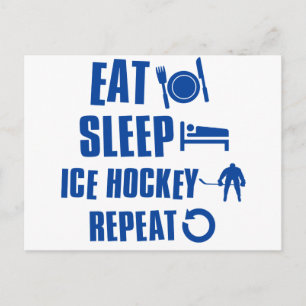 Postal Dormir hockey sobre hielo