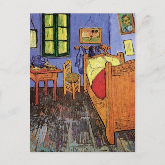 Postal Dormitorio de Vincent van Gogh en Arles (Anverso)