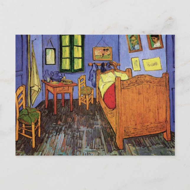 Postal Dormitorio de Vincent van Gogh en Arles (Anverso)