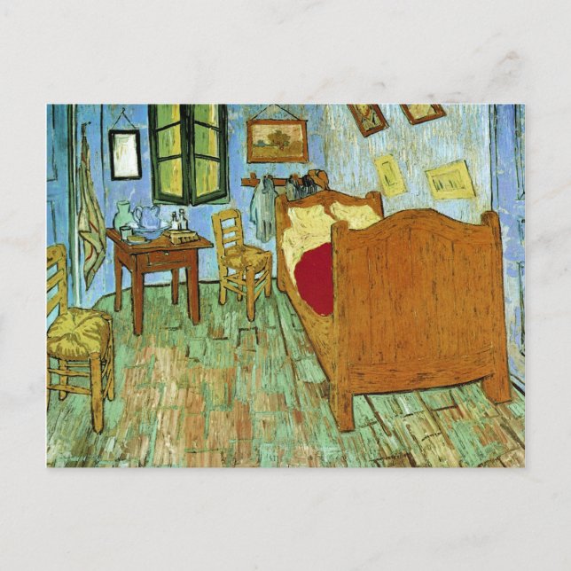 Postal Dormitorio en Arles (F484) Bella Artes Van Gogh (Anverso)