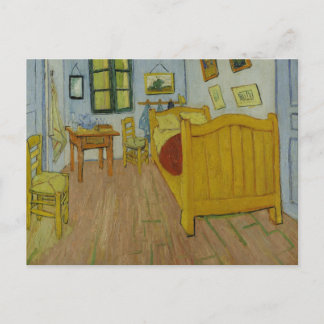 Postal Dormitorio en Arlés, Pintura al óleo, Vincent Van