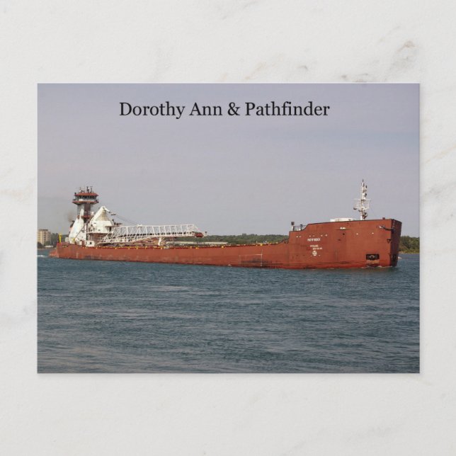Postal Dorothy Ann y Pathfinder Post Card (Anverso)