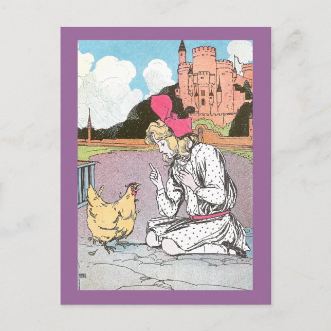 Postal Dorothy libera al Hen Amarillo (Anverso)