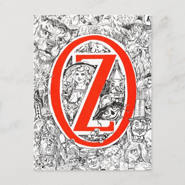 Postal Dorothy y el asistente en Australia (Anverso)