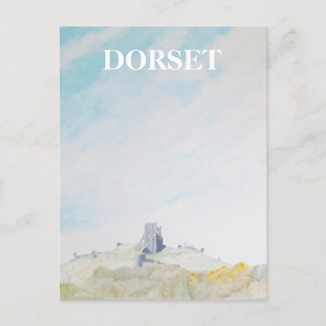 Postal Dorset, Castillo Corfe (Anverso)