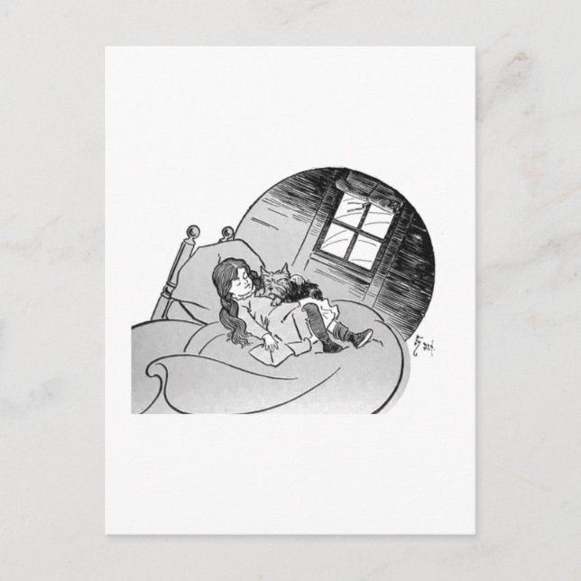 Postal Dorthy & Toto (Anverso)