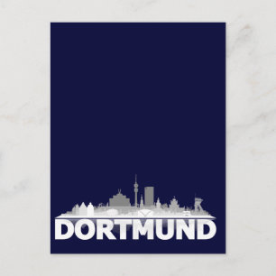 Postal Dortmund City Skyline Postkarte