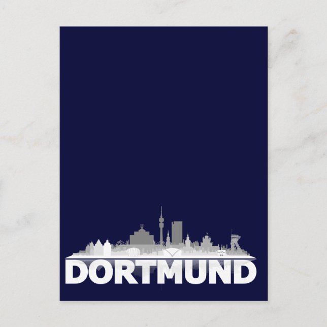 Postal Dortmund City Skyline Postkarte (Anverso)