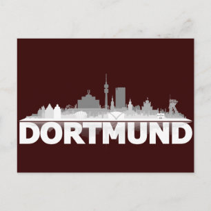 Postal Dortmund City Skyline Postkarte