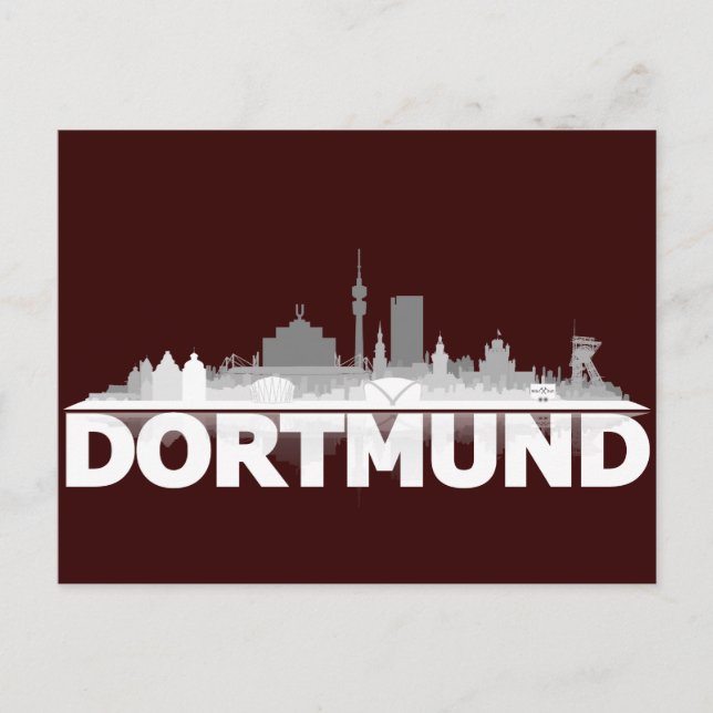 Postal Dortmund City Skyline Postkarte (Anverso)