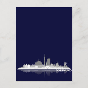 Postal Dortmund City Skyline Postkarte