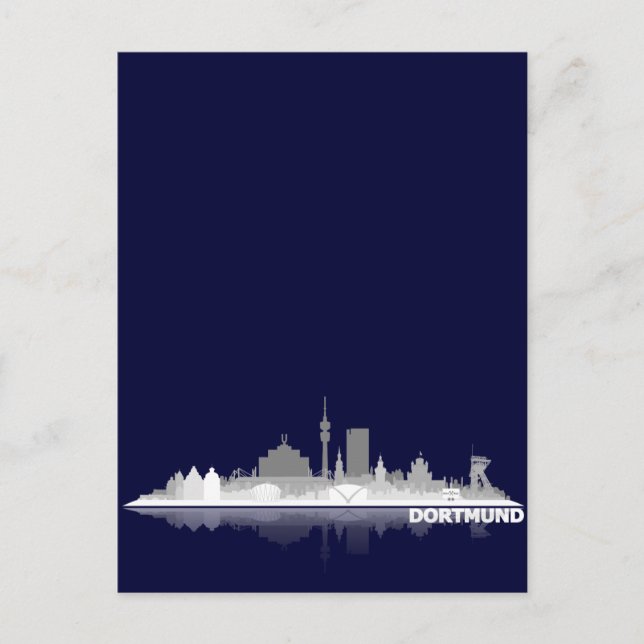 Postal Dortmund City Skyline Postkarte (Anverso)