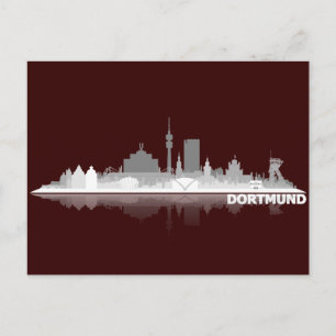 Postal Dortmund City Skyline Postkarte