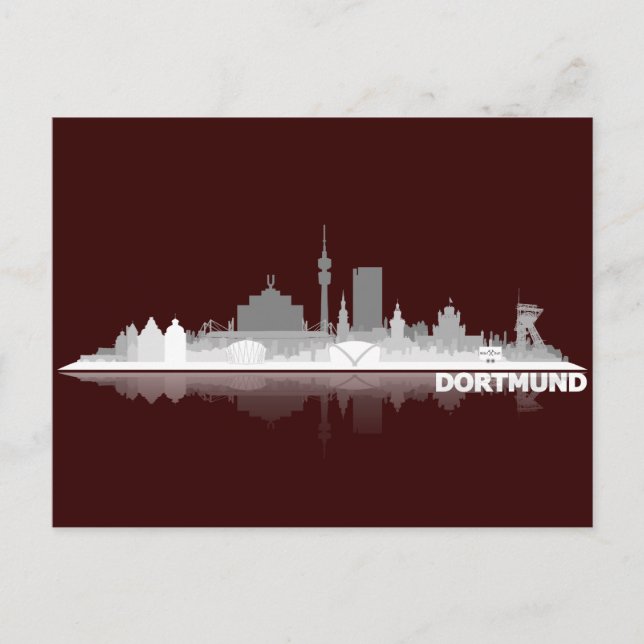 Postal Dortmund City Skyline Postkarte (Anverso)