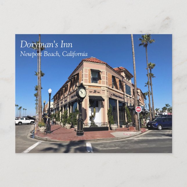 Postal Doryman's Inn, Newport Beach, California (Anverso)