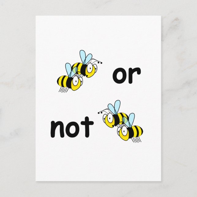 Postal Dos abejas o no dos (Anverso)