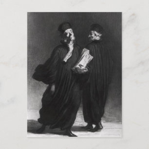 Postal Dos abogados, c.1862