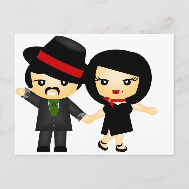 Postal Dos al tango (Anverso)