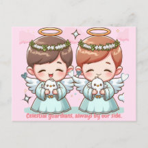 Dos ángeles, guardianes celestiales