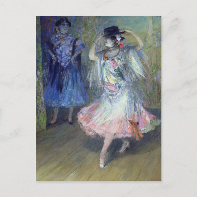 Postal Dos bailarinas españolas, 1852 (Anverso)