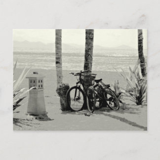 Postal Dos Bicles en la playa de Sanur en Bali