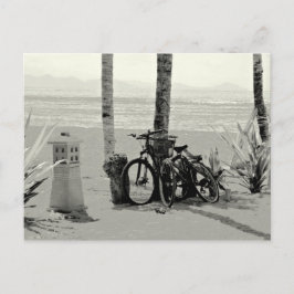 Postal Dos Bicles en la playa de Sanur en Bali