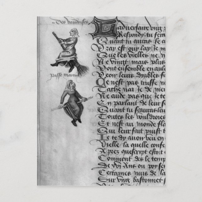 Postal Dos brujas de "Le Champion des Dames" (Anverso)