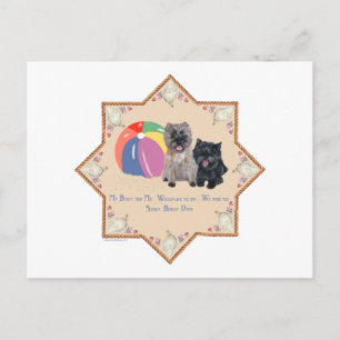Postal Dos Cairn Terriers Conchas Marinas